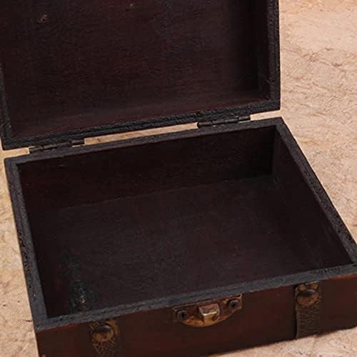 N/A קופסת מתנה רטרו מנעול עץ תפוס מתנה קופסאות אחסון מיכל Sundries Sundries מארגן אריזת תכשיטים